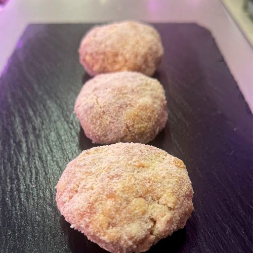 Polpette di pollo con prosciutto cotto e formaggio